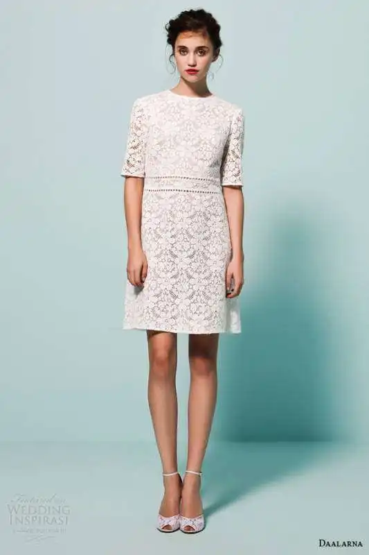 daalarna-bridal-2015-pearl-half-sleeve-short-lace-wedding-dress